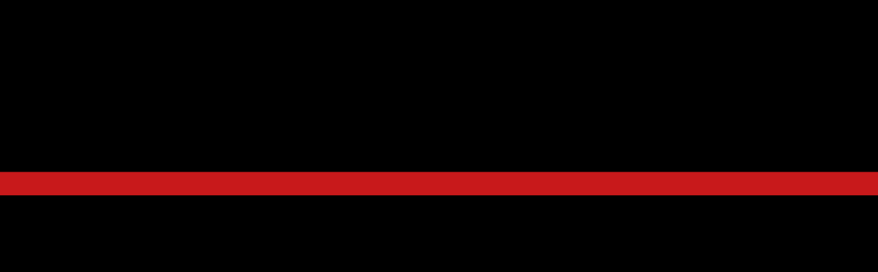Black background with Redline representing Firefigher thin red line for Redline Tent Rentals.